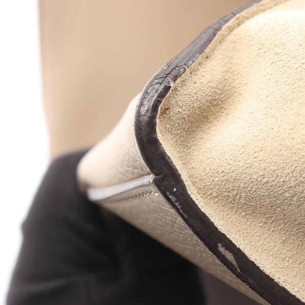 Celine Trapeze Handbag Leather Suede Beige - Picture 10 of 12